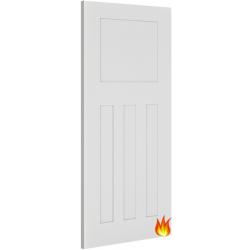 Cambridge (shaker style) White Primed Fire Door (FD30) with 18mm Lippings